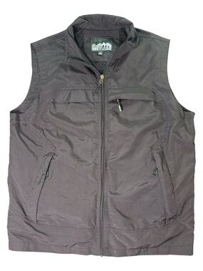 Men's  Utility Vest size XL Black- Lightweight Zip Front